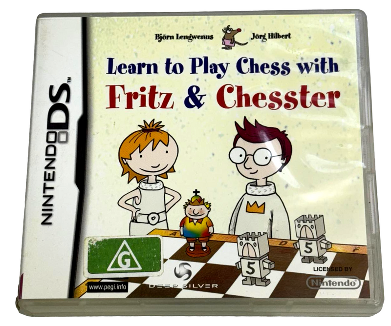 Learn to Play Chess With Fritz & Chesster Nintendo DS 2DS 3DS Game *No Manual* (Preowned)