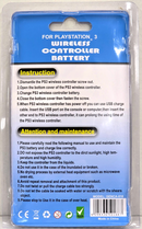 New Rechargeable Battery for Sony PS3 Controller 1800mAh and Charge Cable1