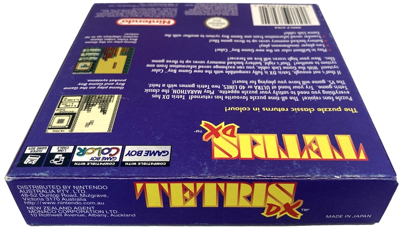 Boxed Tetris DX Nintendo Gameboy Color -  New Save Battery13
