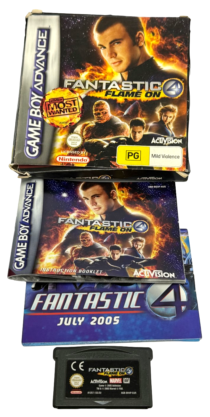 Fantastic 4 Flame On Nintendo Gameboy Advance GBA *Complete* Boxed (Preowned)