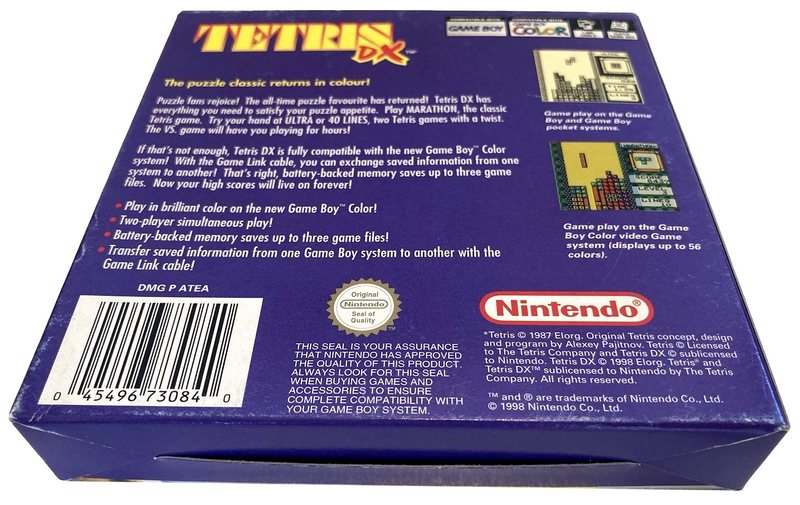 Boxed Tetris DX Nintendo Gameboy Color -  New Save Battery5