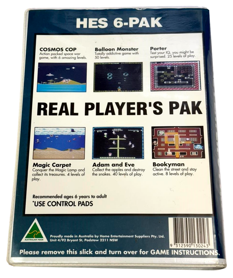 Real Player's Pak Nintendo HES NES Boxed PAL *Complete* Piggy Back