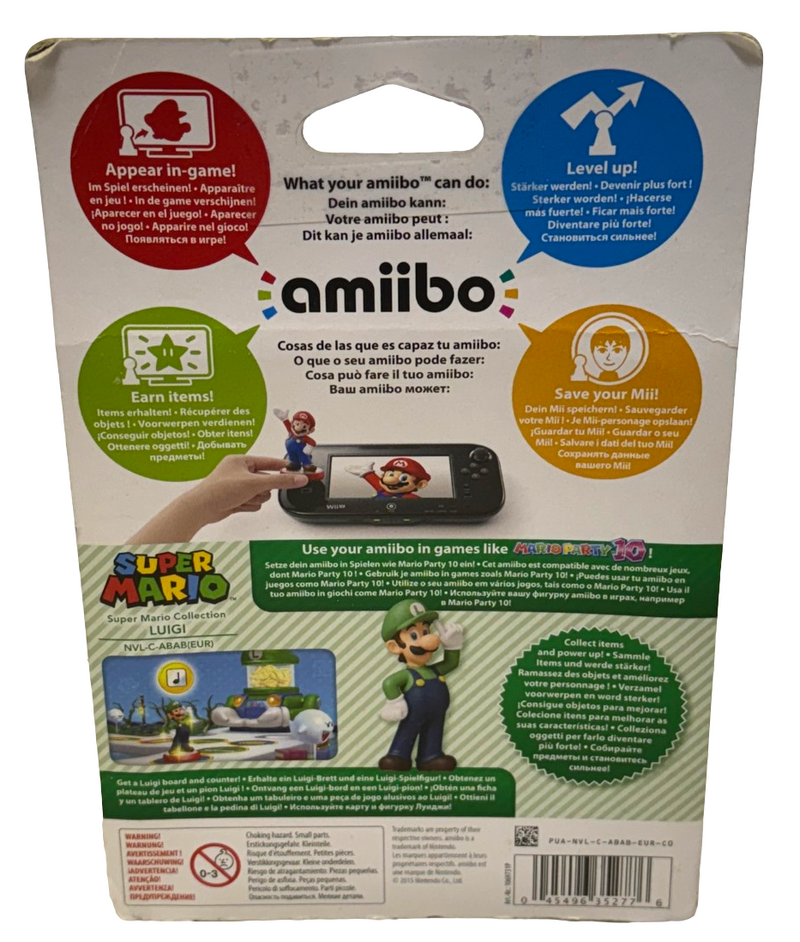 Super Mario Collection Luigi Nintendo Amiibo Boxed