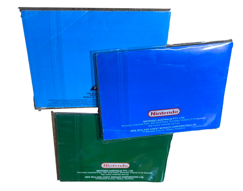 Resealable Protective Plastic Sleeves for Nintendo Gameboy Manuals Dropdown Menu