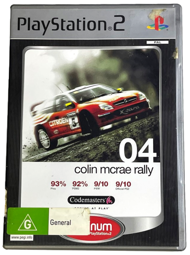 Colin Mcrae Rally 04 (Platinum) PS2 PAL *Complete* (Preowned)