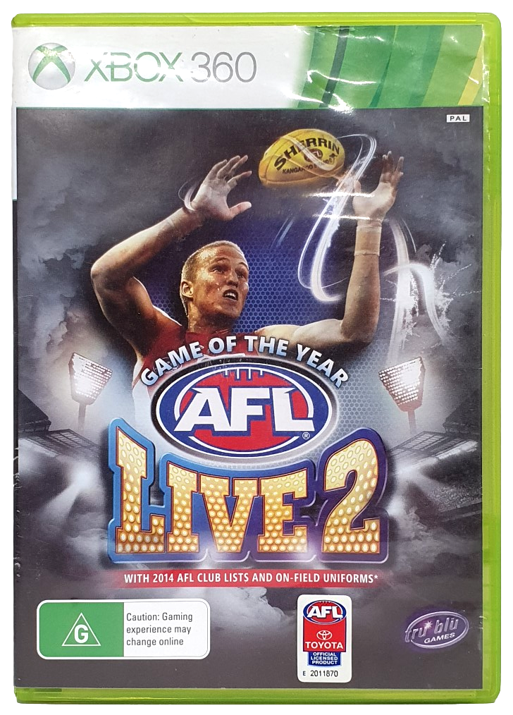 GOTY AFL Live 2 XBOX 360 PAL XBOX360 (Preowned)