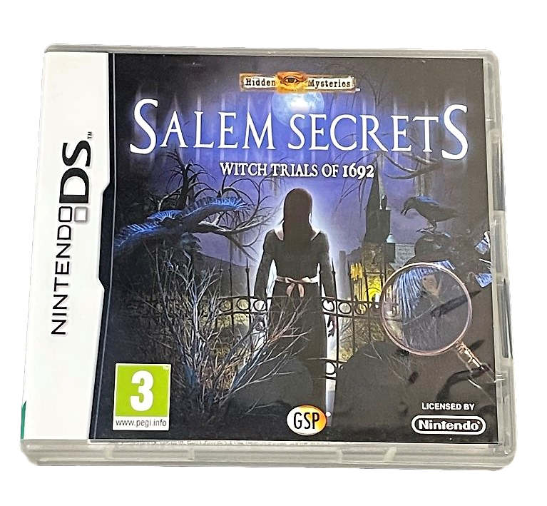 Salem Secrets Witch Trials of 1692 Nintendo DS 2DS 3DS Game *Complete* (Preowned)