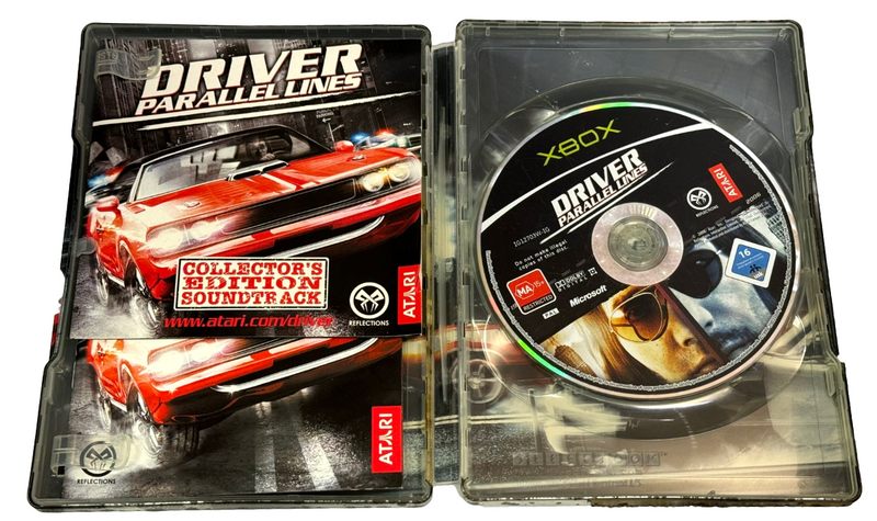 Driver Parallel Lines Xbox Original PAL *Complete* Collector's Edition Steelbook