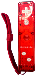 Red Rock Candy Wii Controller Remote Wand Aftermarket + Lanyard0