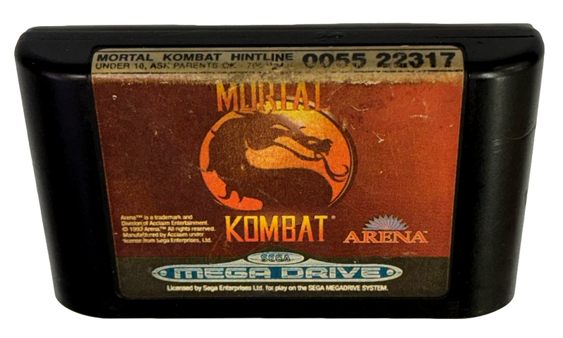 Mortal Kombat Sega Mega Drive *Cartridge Only*