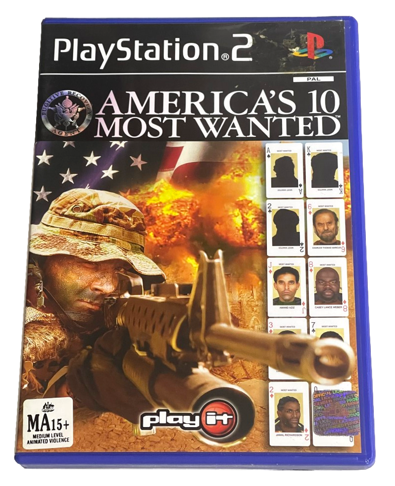 America's 10 Most Wanted PS2 PAL *No Manual* (Preowned)