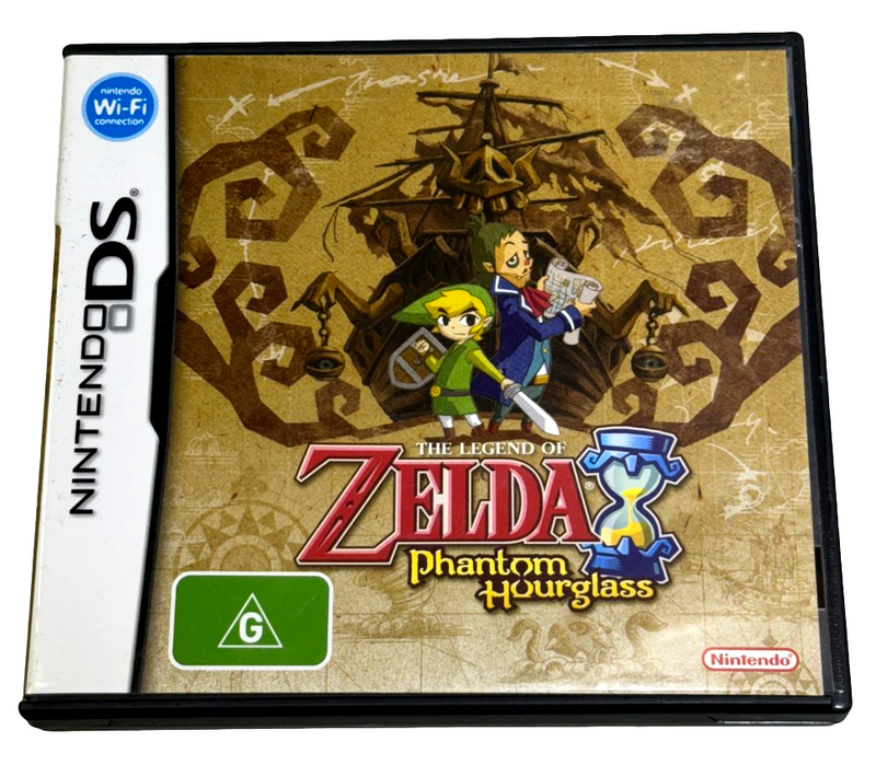 The Legend of Zelda Phantom Hourglass Nintendo DS 3DS Game *Complete* (Preowned)