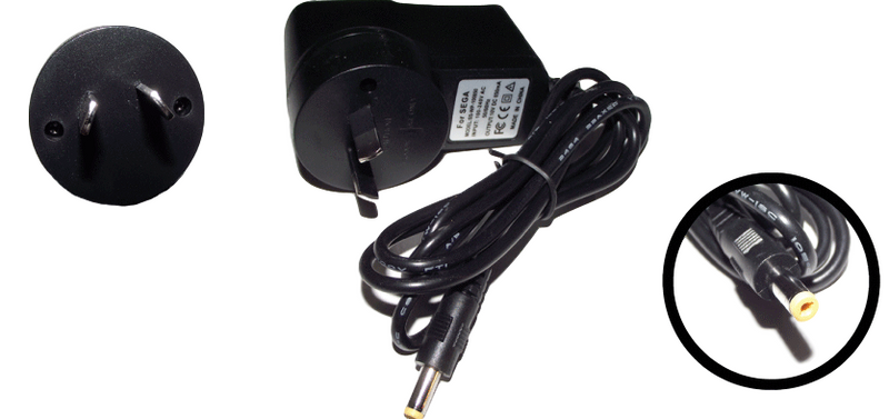 Sega Mega Drive II Power Supply Replacement New Aftermarket 9V NZ AU Plug