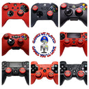 Spiderman Silicone Cover + Thumb Cap Combo PS4/3 Xbox One/360 Case Extra Grip