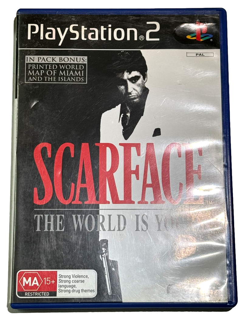 Scarface: The World is Yours PS2 PAL *Manual & Map* (Preowned)