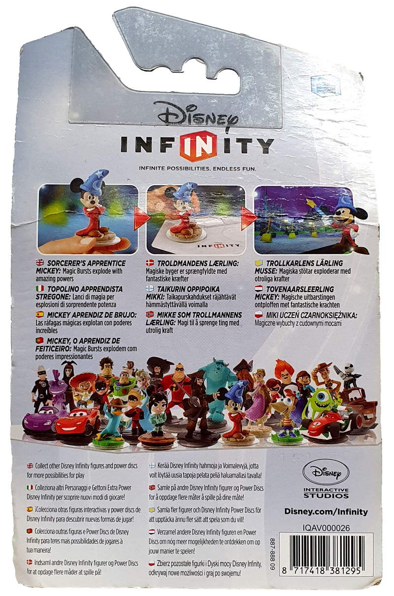 Disney Infinity Mickey Figurine New In Box WII/U/PS3/PS4/DS3/XBOX360/ONE