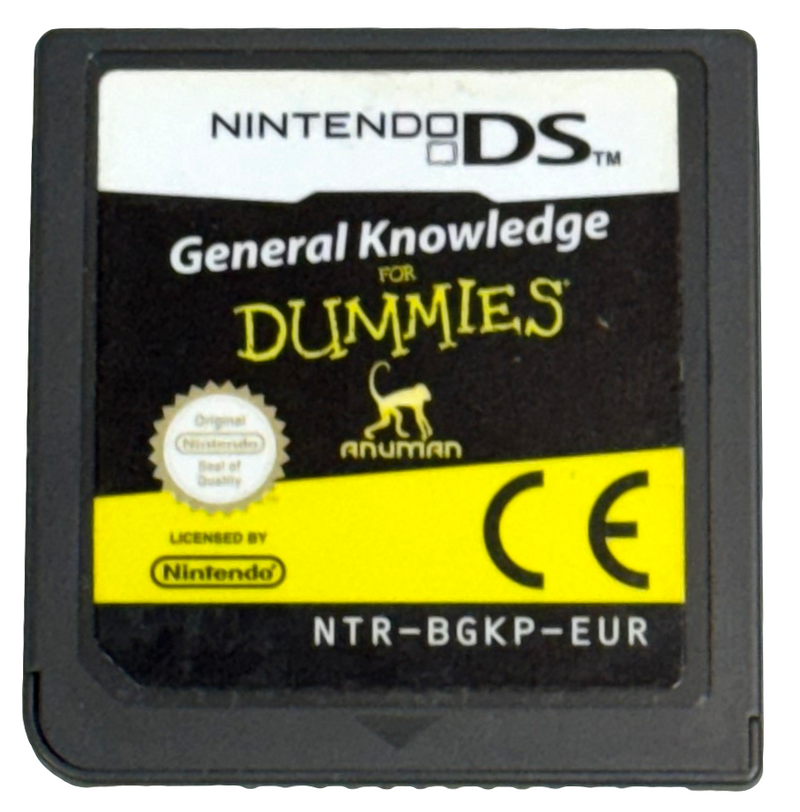 General Knowledge for Dummies Nintendo DS 2DS 3DS *Cartridge Only* (Preowned)