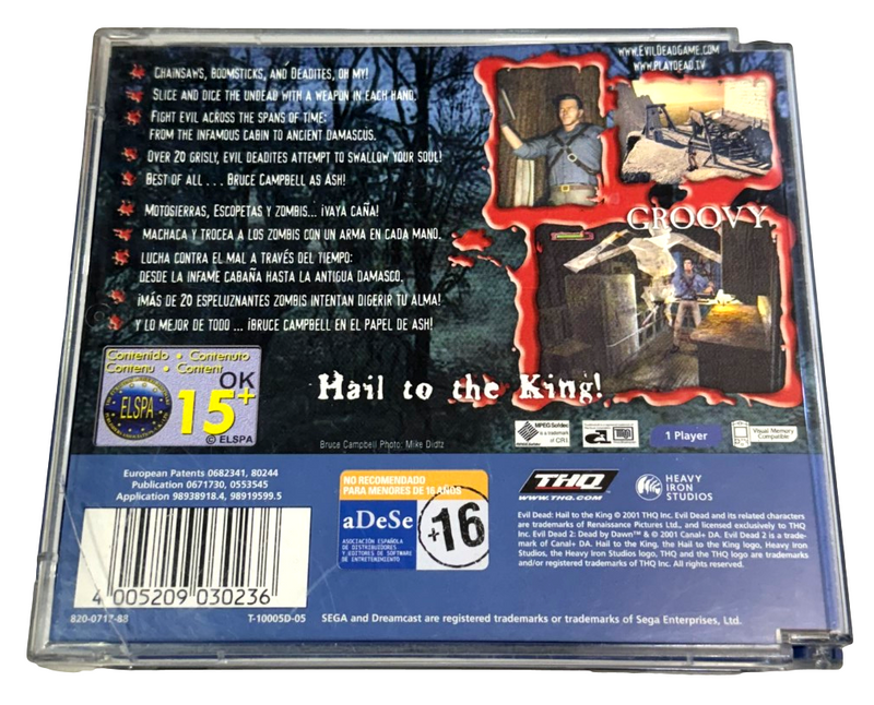 Evil Dead Hail to the King Sega Dreamcast PAL *Complete*