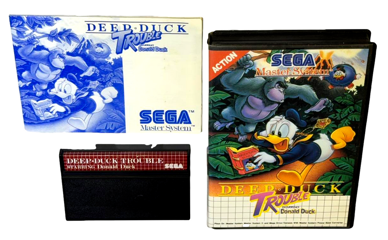 Deep Duck Trouble Starring Donald Duck Sega Master System *Complete*