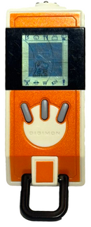 2 x Digital Monsters Digimon Savers Digivice Data Link Agumon Orange- Working2