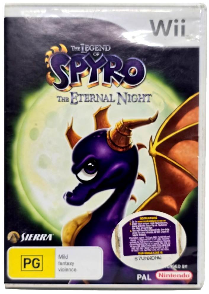 The Legend Of Spyro The Eternal Night Nintendo Wii PAL *Complete* (Preowned)