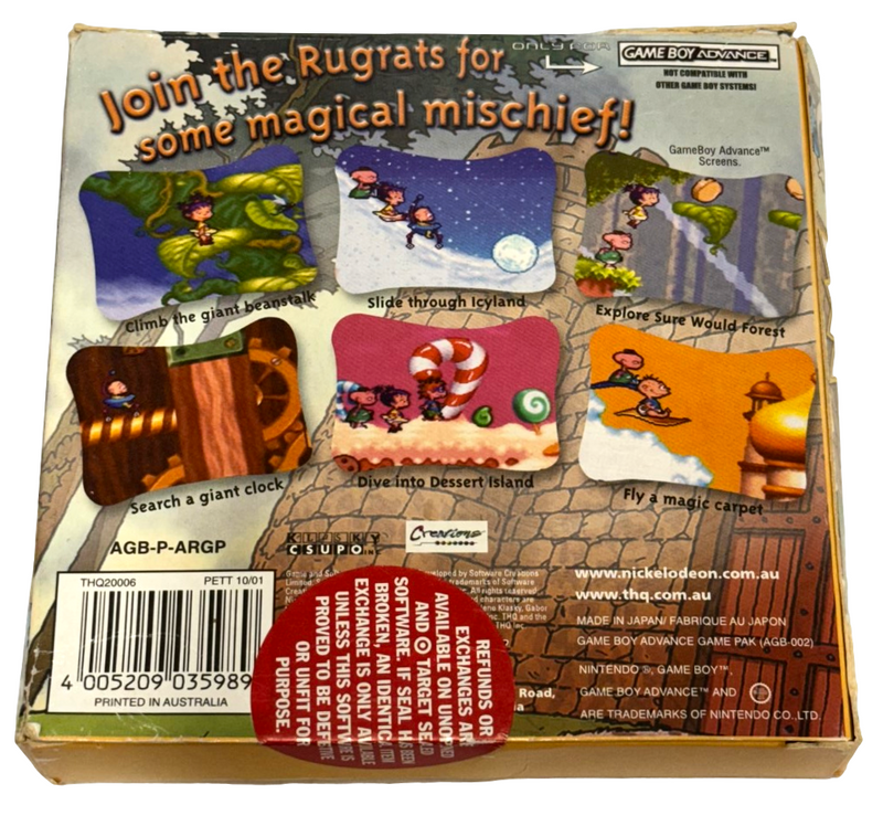 Rugrats Castle Capers Nintendo Gameboy Advance GBA *Complete* Boxed (Preowned)