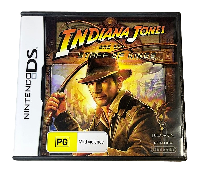 Indiana Jones and the Staff of Kings Nintendo DS 2DS 3DS Game *Complete* (Preowned)