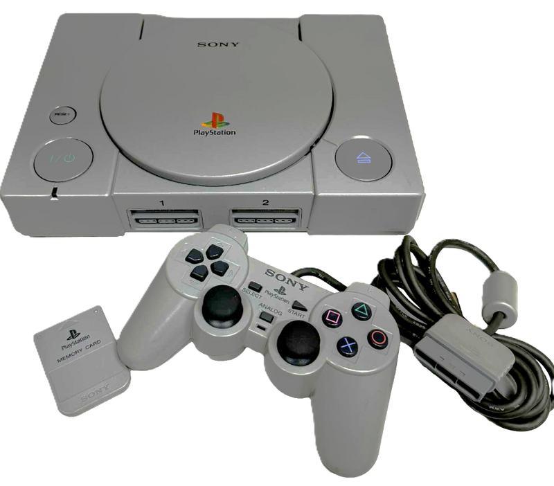 Playstation 1 PS1 Console + 1 Dual Shock Controller + Memory Card PAL SCPH-9002