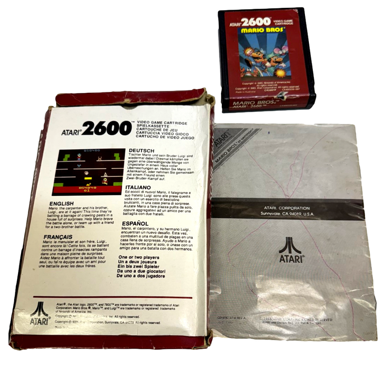 Mario Bros Atari 2600 *Complete* (Preowned)