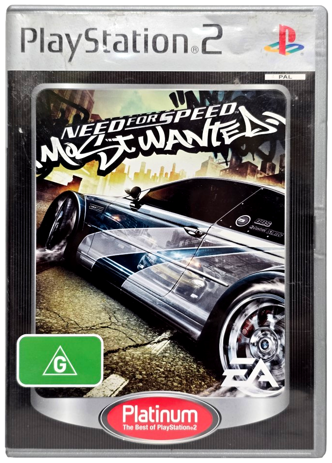 Need For Speed Most Wanted PS2 (Platinum) PAL *Manual No Map*