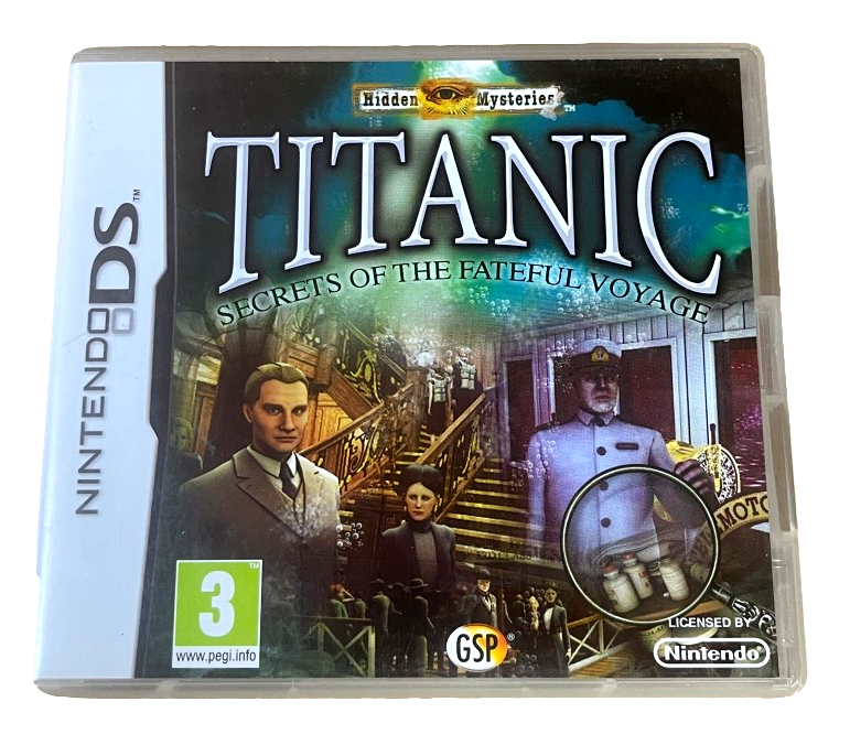 Titanic: Secrets of the Fateful Voyage Nintendo DS 2DS 3DS Game *Complete* (Preowned)