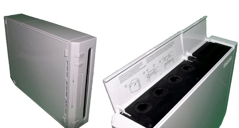 White Nintendo Wii Console Only Gamecube Ports Replacement RVL001(AUS)*