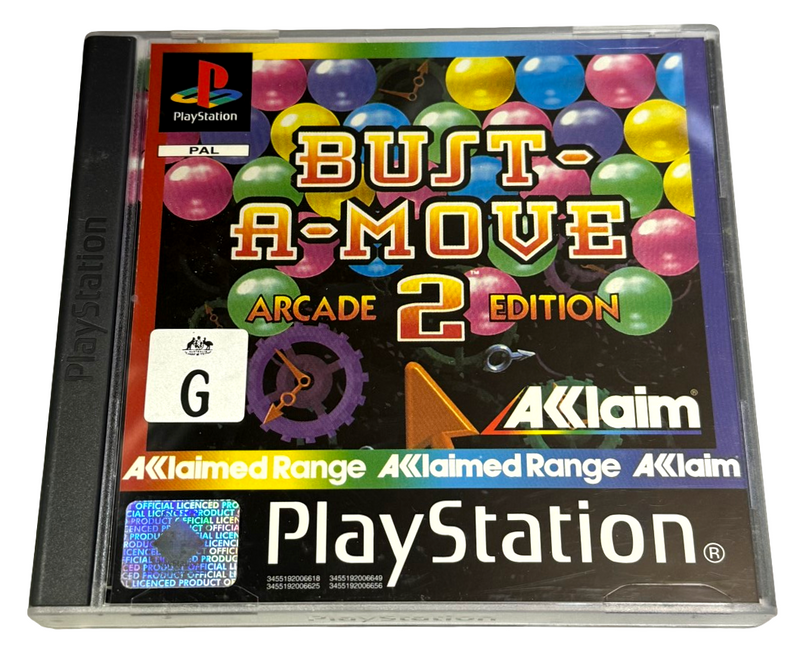 Bust A Move 2 Arcade Edition PS1 PS2 PS3 PAL *Complete* (Near Mint) (Preowned)