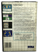 Casino Games Sega Master System *No Manual*
