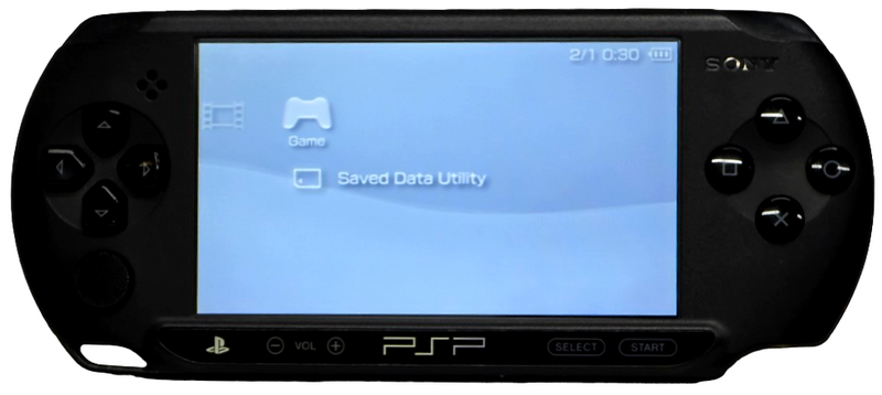 Genuine Sony PSP-E1000 Portable PlayStation Console Matt Black + 8GB Memory0