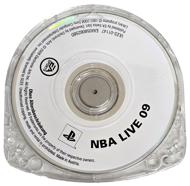 NBA Live 09 Sony PSP Game Disc Only