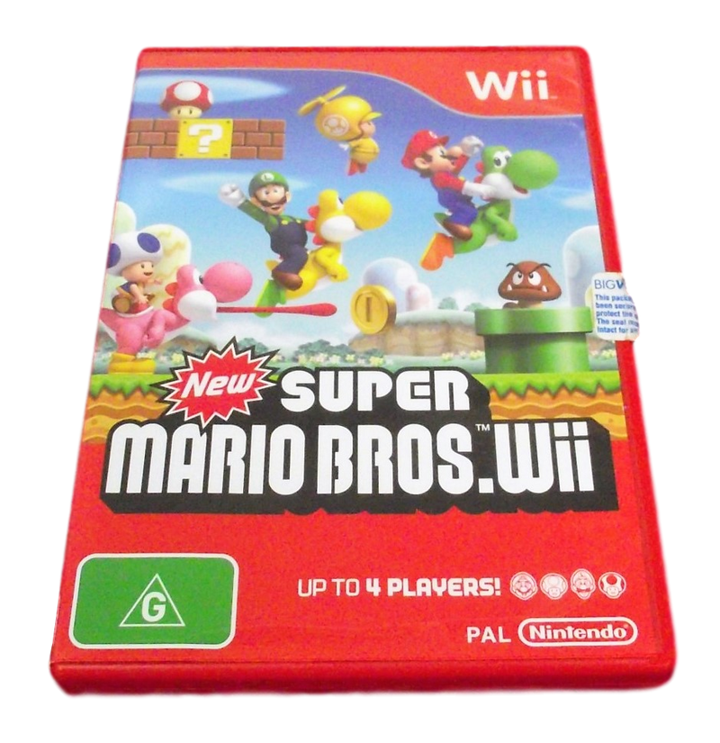 New Super Mario Bros Nintendo Wii PAL *Complete* Wii U Compatible (Preowned)