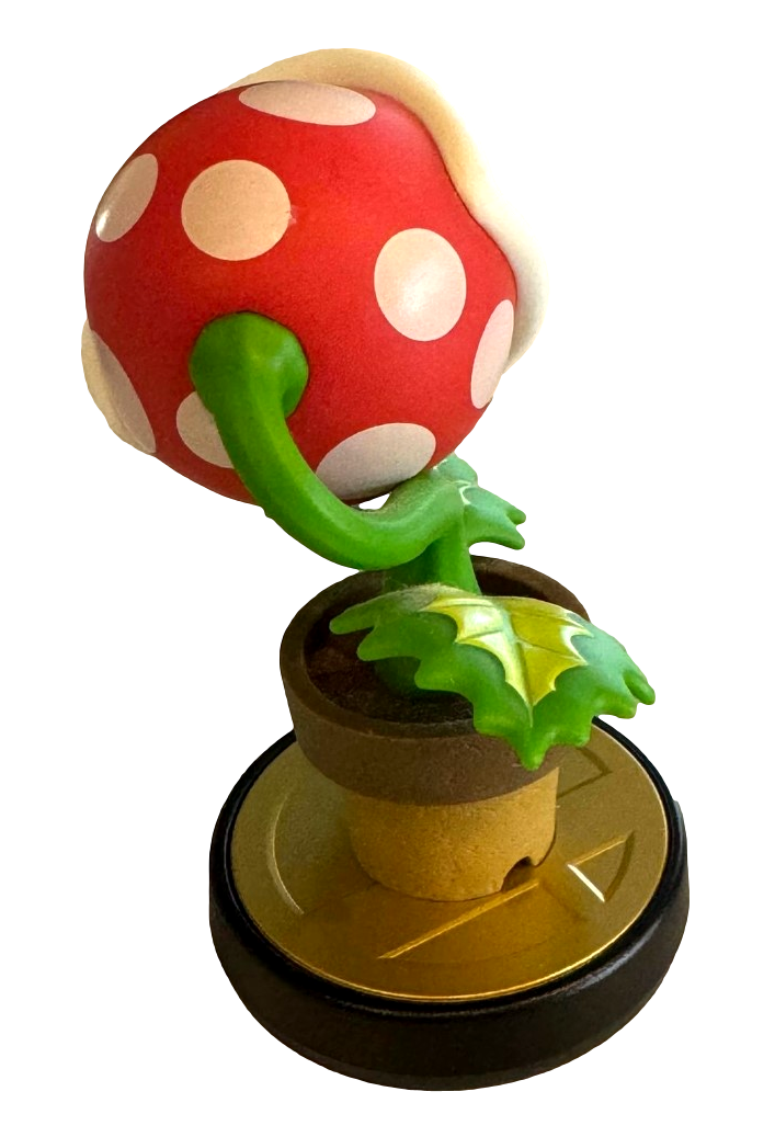 Super Smash Bros Collection N0.87 Piranha Plant Nintendo Amiibo Loose (Preowned)