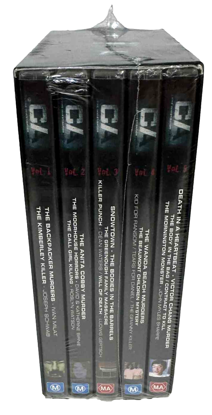 CIA Crime Investigation Australia DVD Volume 1-5 box set New and Sealed Region 43