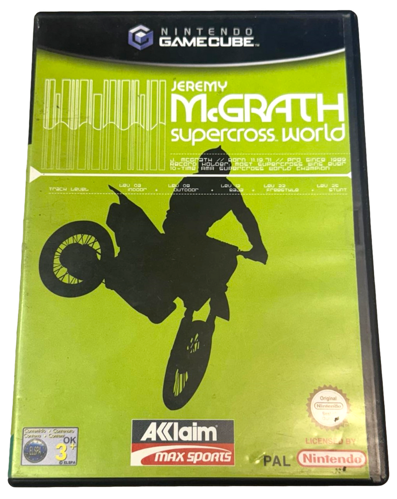 Jeremy McGrath Supercross World Nintendo Gamecube PAL *Complete*