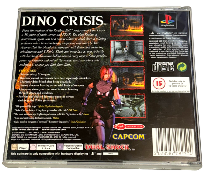 Dino Crisis PS1 PS2 PS3 PAL *Complete* (Near Mint) (Preowned)