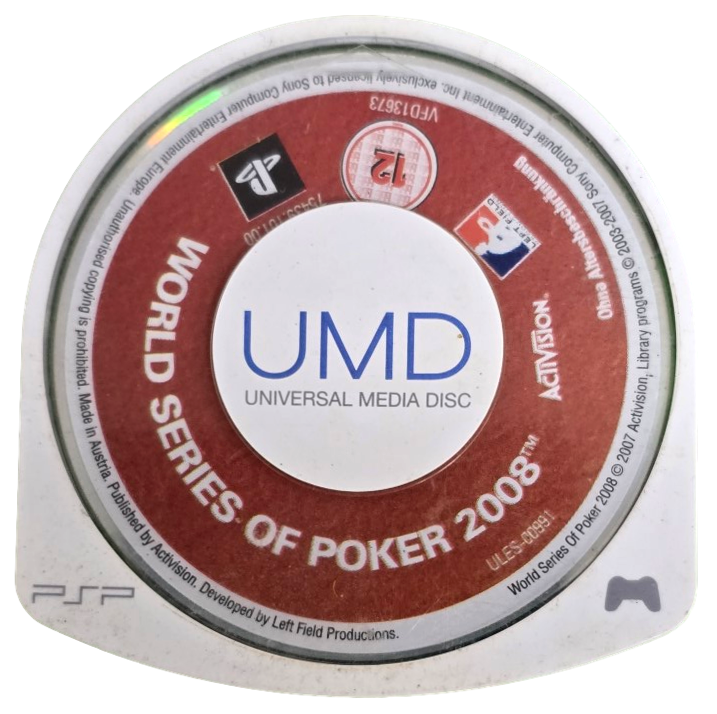 World Series Of Poker 2008 Sony PSP Game Disc Only