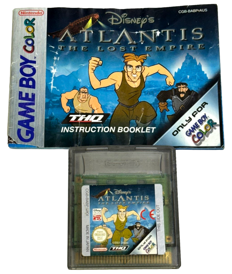 Atlantis The Atlantis Empire Nintendo Gameboy Color *Manual* (Preowned)