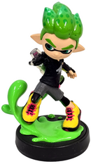 Splatoon Collection Neon Green Nintendo Amiibo Loose *BROKEN*2