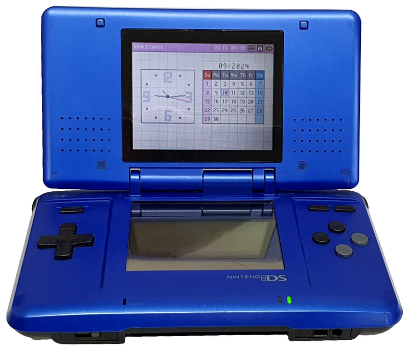 Nintendo DS Original Phat NTR-001 Blue Console + USB Charger