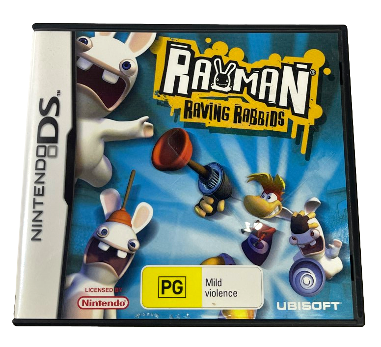 Rayman Raving Rabbids Nintendo DS 2DS 3DS Game *No Manual* (Preowned)