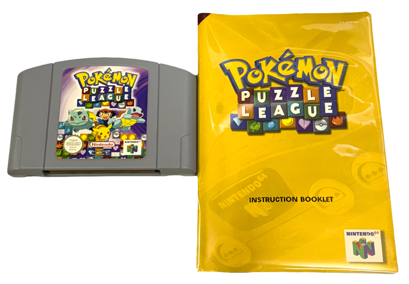 Pokemon Puzzle League Nintendo 64 N64 PAL with Manual