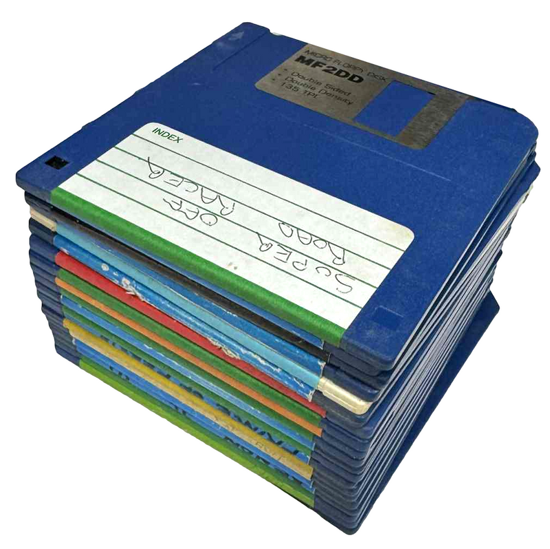 20 X Mixed DD 3.5 Floppy Amiga Double Density - Untested0