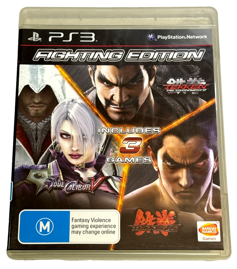 Fighting Edition Sony PS3 Tekken 5 Tekken Tag Soul Calibur V (Preowned)