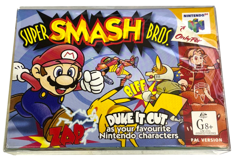 Super Smash Bros Nintendo 64 N64 Boxed PAL *Complete*